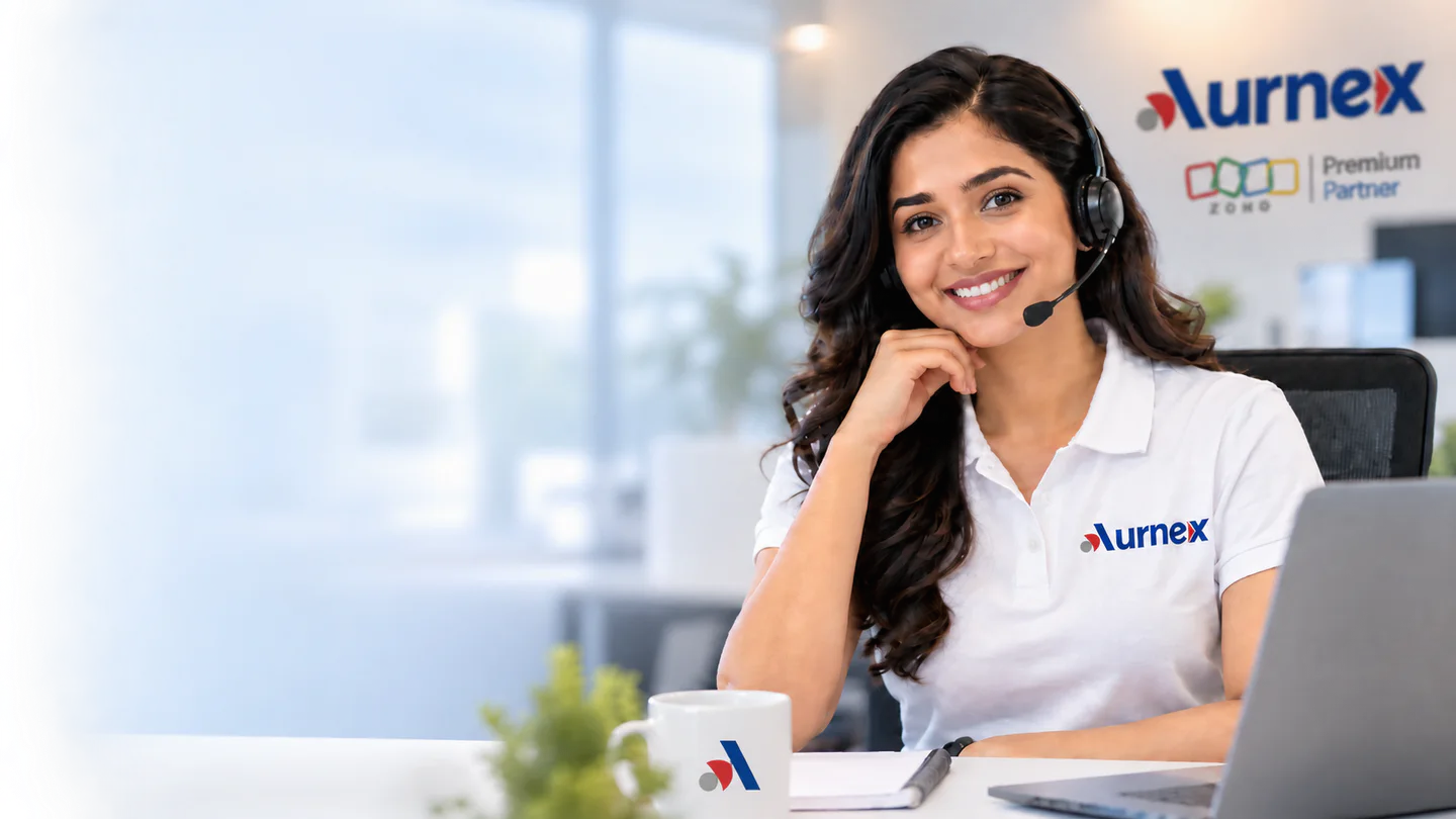 Aurnex team member ready to discuss your Zoho requirements