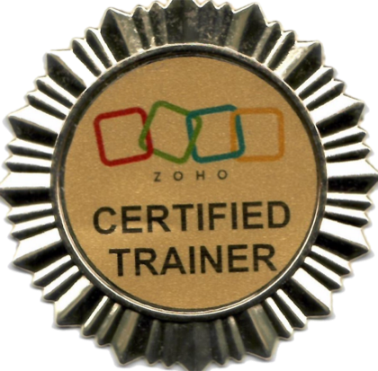 Zoho Books Certified Trainer badge