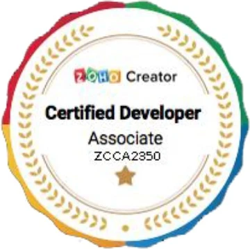 Zoho Creator Certified certification badge
