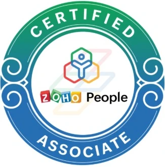 Zoho People Certified certification badge