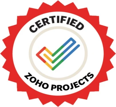 Zoho Projects Certified certification badge
