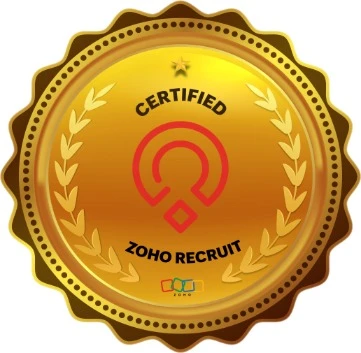 Zoho Recruit Certified certification badge